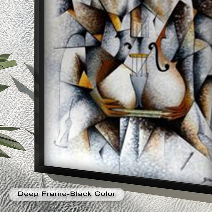 Cubist Nude with Violin - Picasso Oil Painting