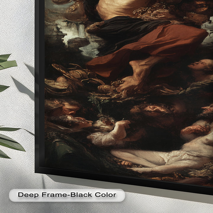 The Titan’s Ascent – Baroque Mythological Oil Painting