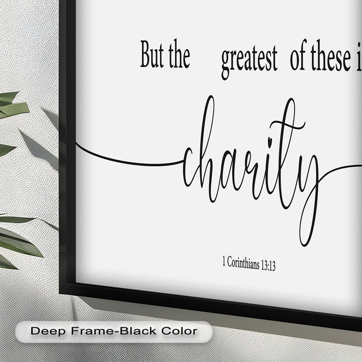 But the Greatest of These is Charity - Christian Oil Painting