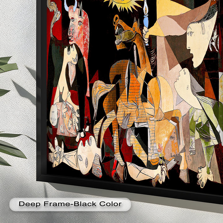 Fragmented Reflection – Abstract Portrait Picasso Oil Painting