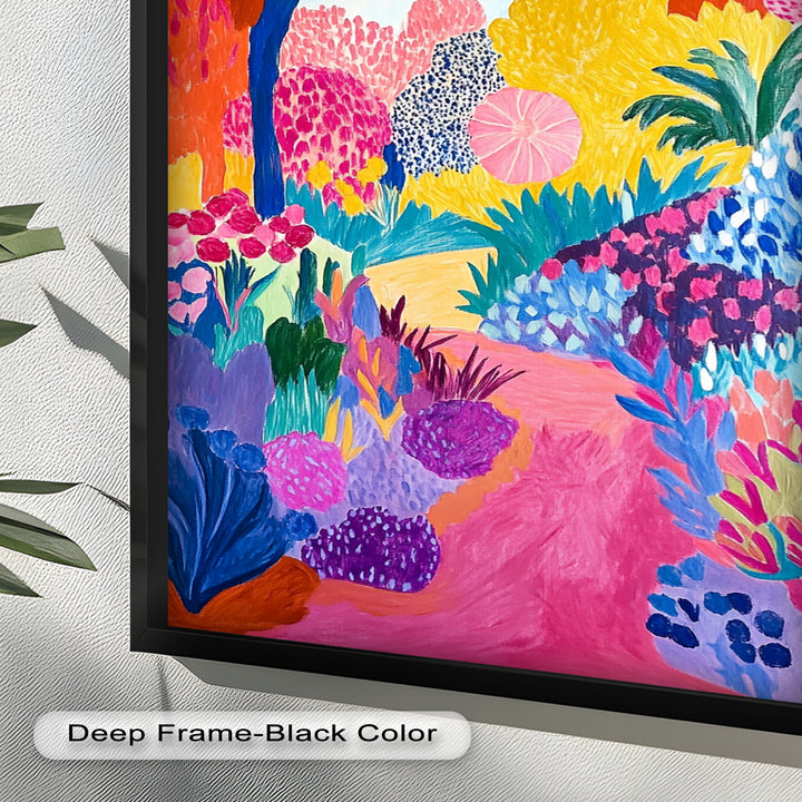Vibrant Fauvist Garden – Expressive Nature Oil Painting