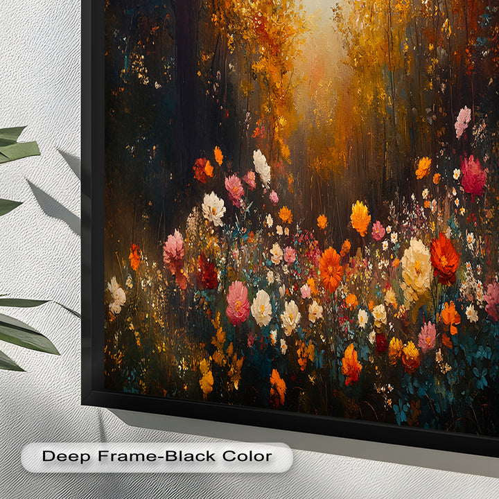 Forest Floral Landscape - Romanticism Oil Painting