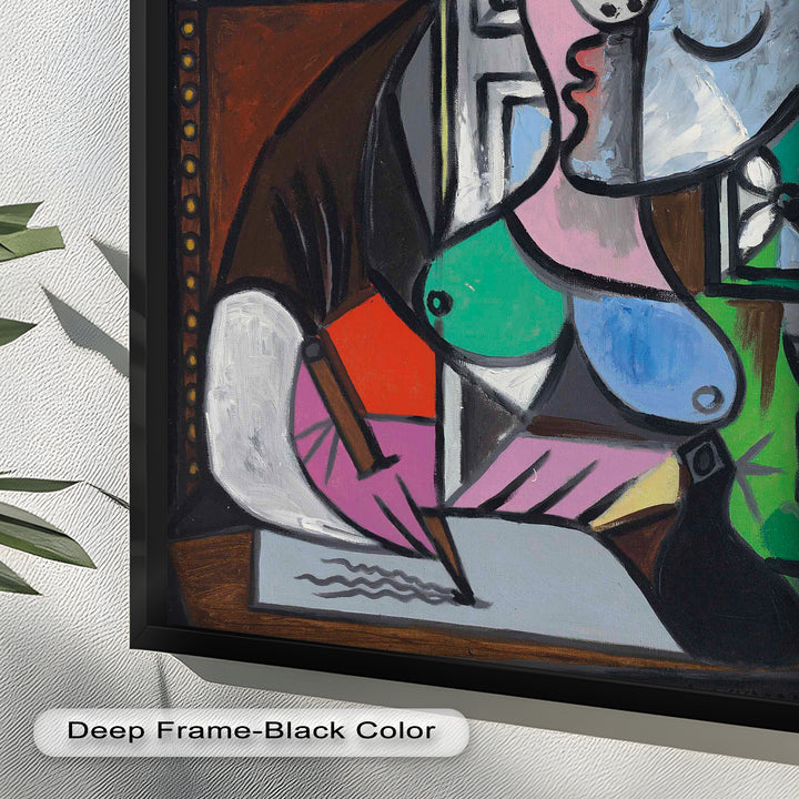 The Letter – Woman Writing at Window Picasso Oil Painting