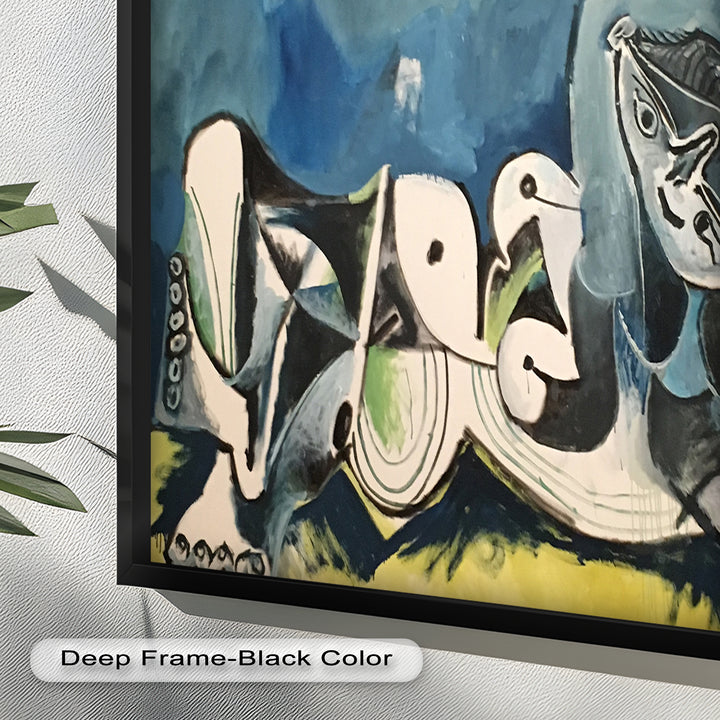 Resting in Abstraction – Reclining Figure Picasso Oil Painting