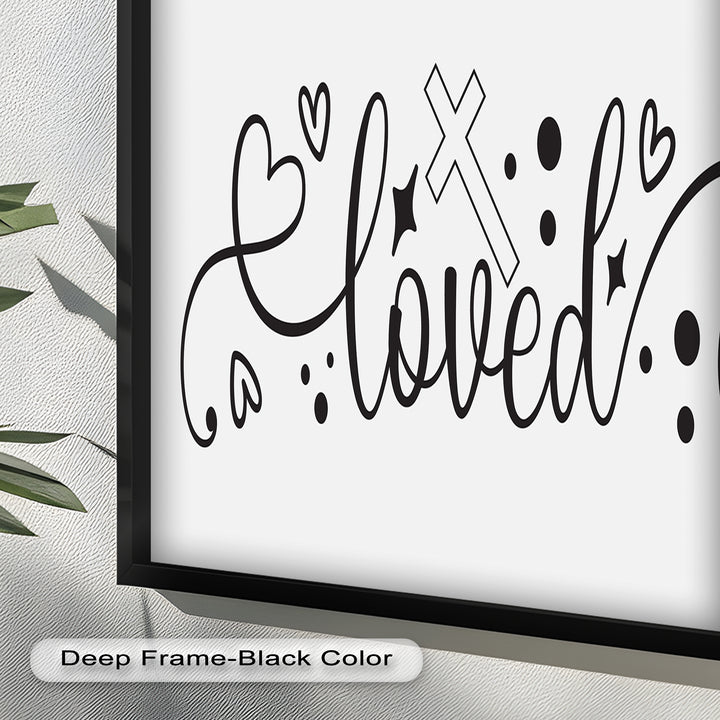 You Are Loved – Christian Bible Verse Oil Painting