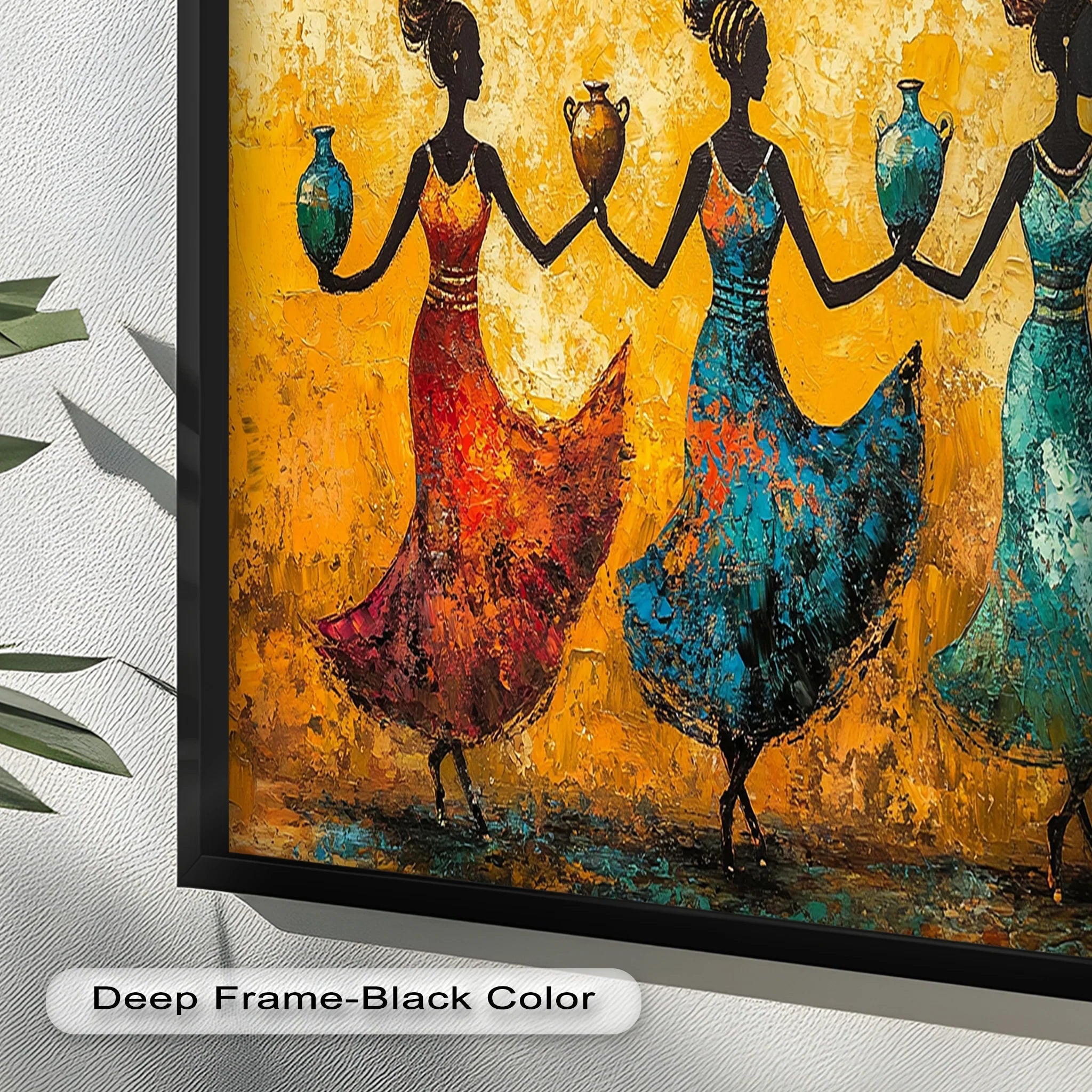 African Dance Wall Art – Women Oil Painting – MyPhotoStation