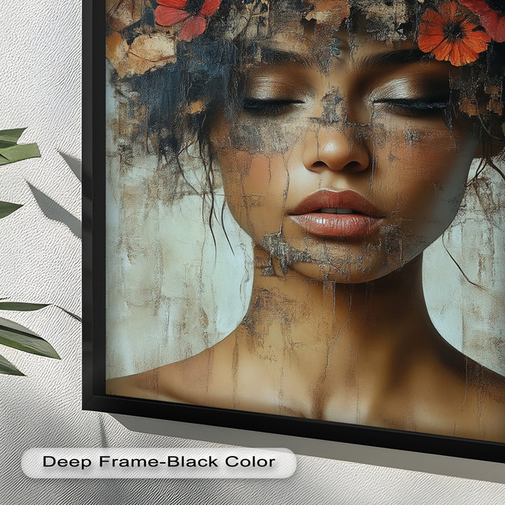 Autumn Reverie – Ethereal Boho Flower Oil Painting