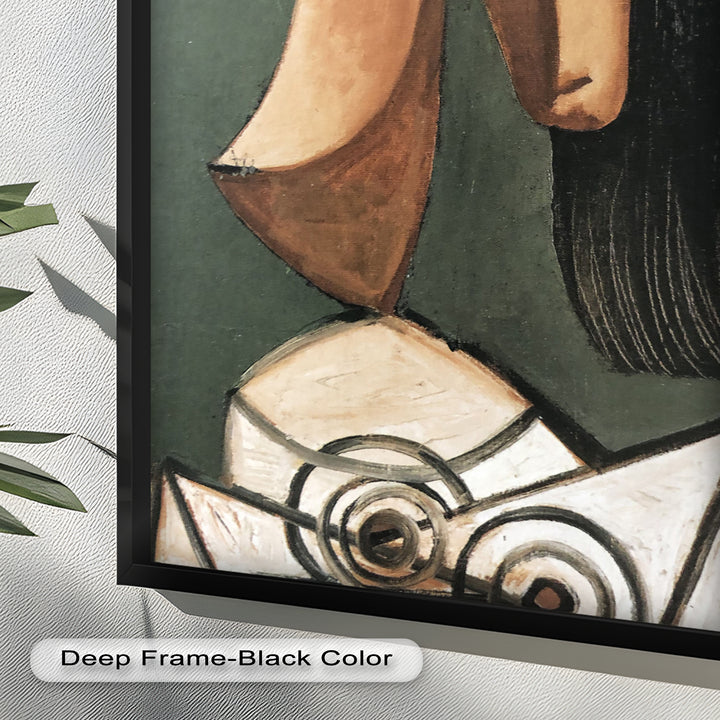 Woman with Curved Nose – Abstract Cubist Picasso Oil Painting
