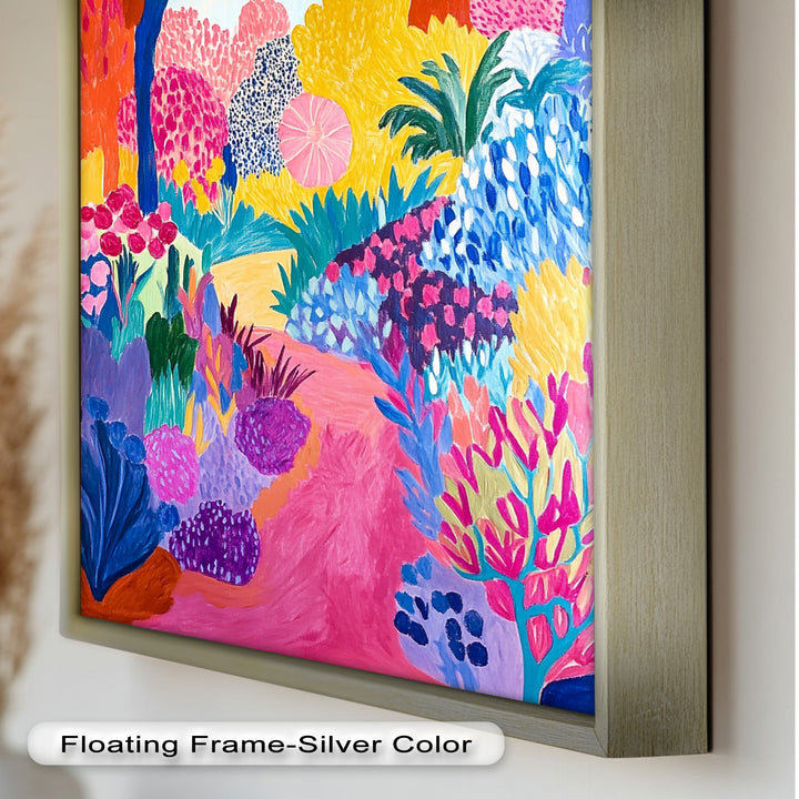 Vibrant Fauvist Garden – Expressive Nature Oil Painting