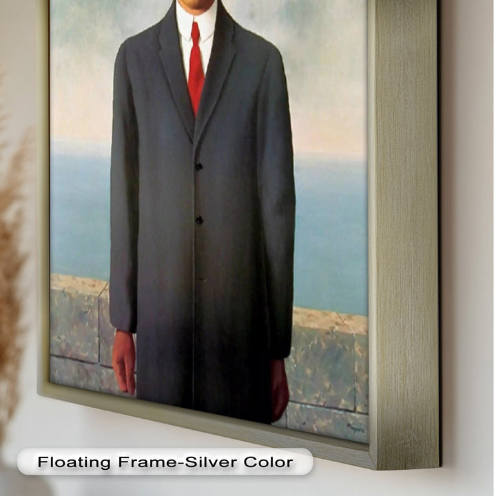 The Apple Enigma – Surrealist Gentleman Oil Painting
