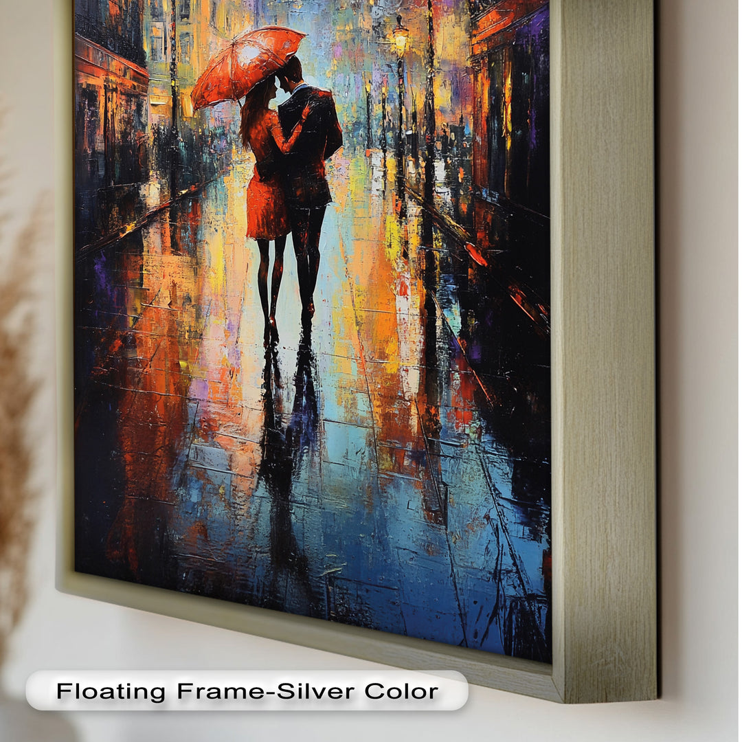 Parisian Embrace – Love Oil Painting