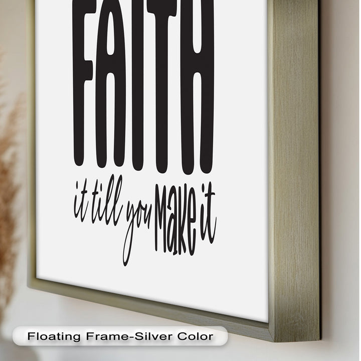 Faith It Till You Make It – Christian Oil Painting