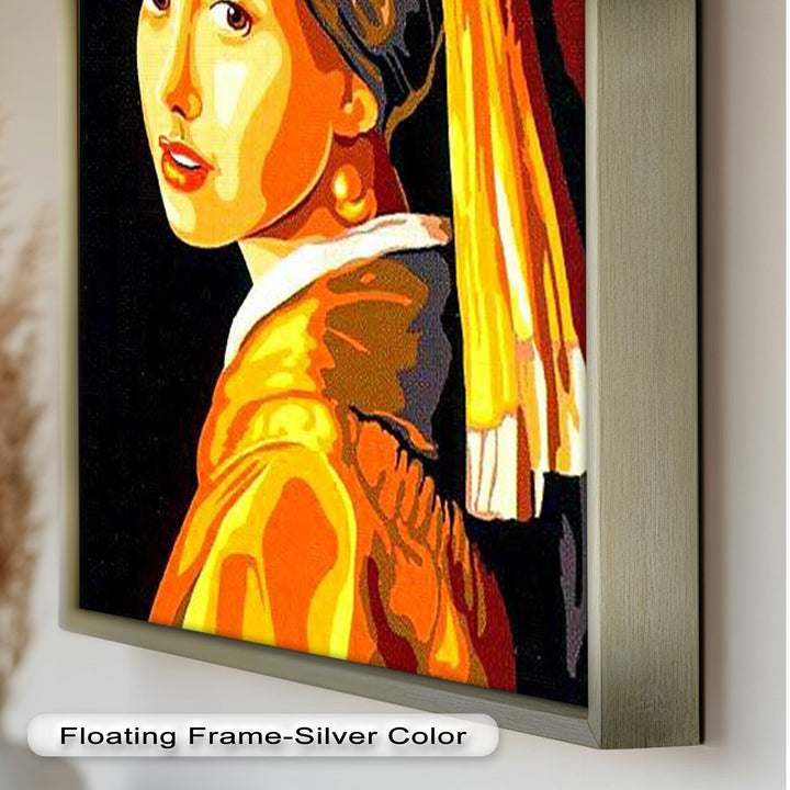 Modern Rendition of Girl with a Pearl Earring - Renaissance Oil Painting