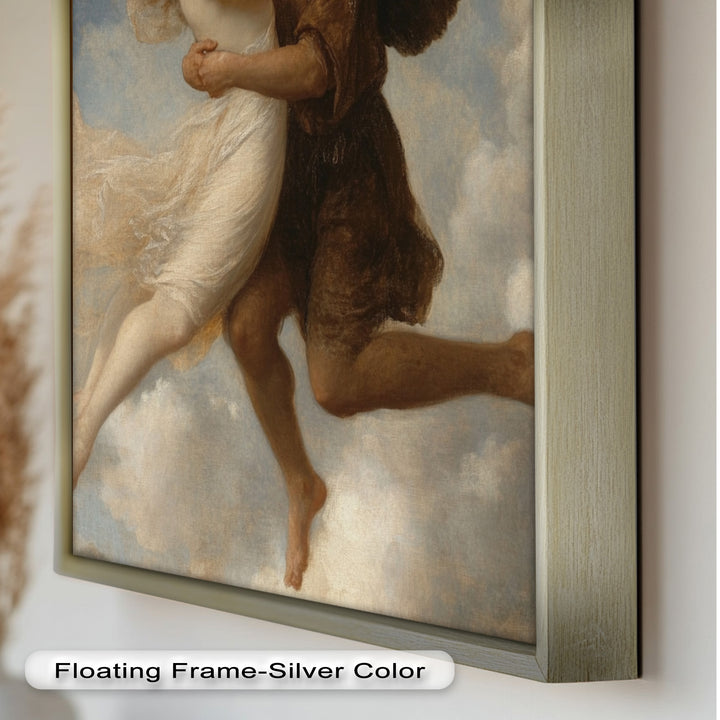 Celestial Embrace – Mythical Angelic Lovers Oil Painting