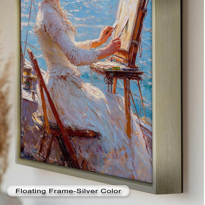 Seaside Muse – Impressionist Oil Painting