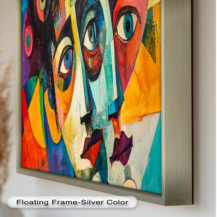 Fragmented Reflections – Abstract Oil Painting