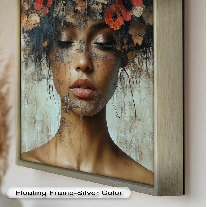 Autumn Reverie – Ethereal Boho Flower Oil Painting