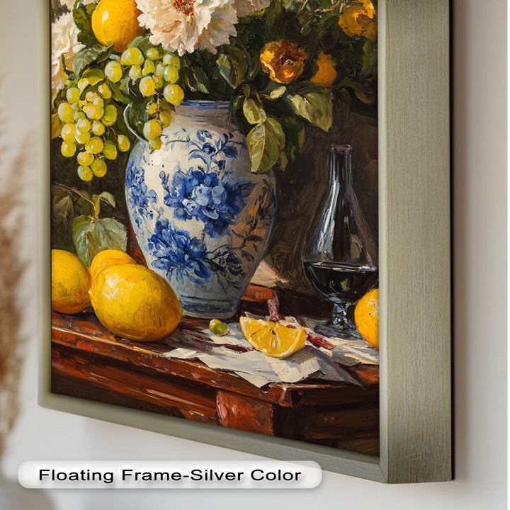 Floral and Fruit Still Life Wall Art – Floral Oil Painting