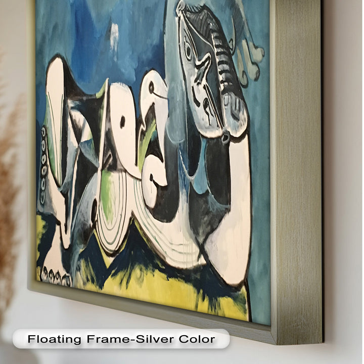 Resting in Abstraction – Reclining Figure Picasso Oil Painting