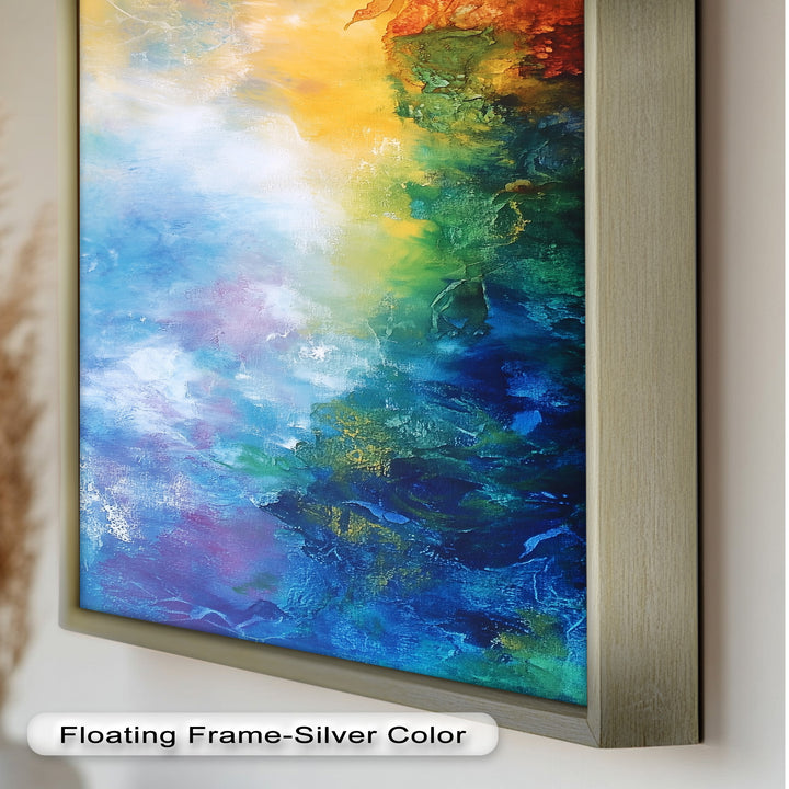 Celestial Vortex – Dreamlike Color Fade Abstract Oil Painting