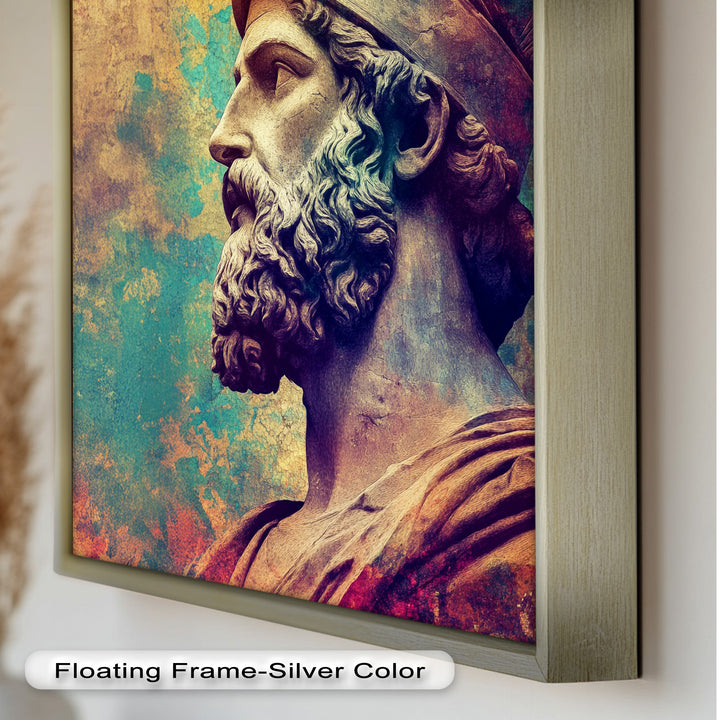 Greek Hero Bust - Mythology Oil Painting