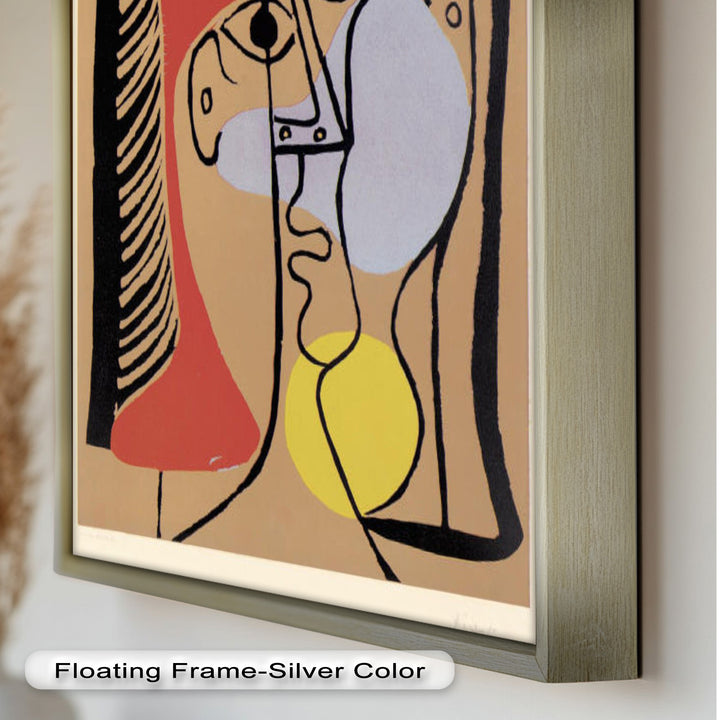 Geometric Gaze – Abstract Dual-Faced Portrait Picasso Oil Painting