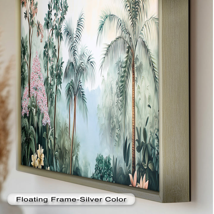 Jungle View – Tropical Floral Oil Painting