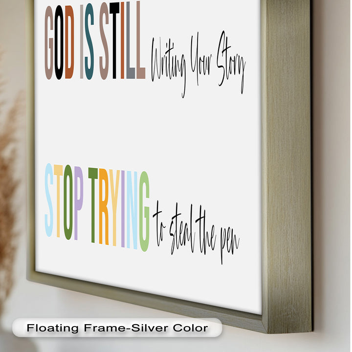 God Is Still Writing – Christian Oil Painting