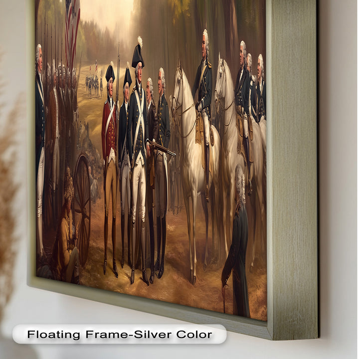 Revolutionary March – American Army Oil Painting