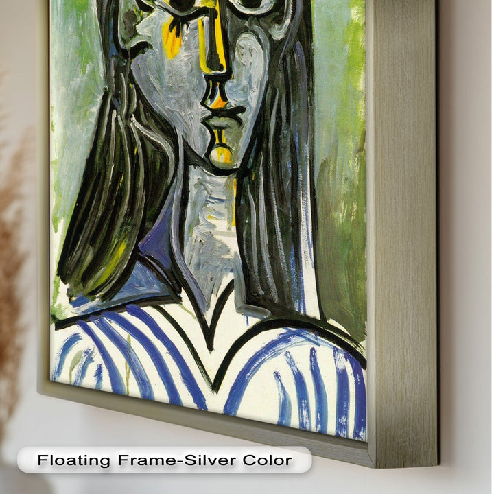 Woman in Rose Hat – Expressive Cubist Portrait Picasso Oil Painting