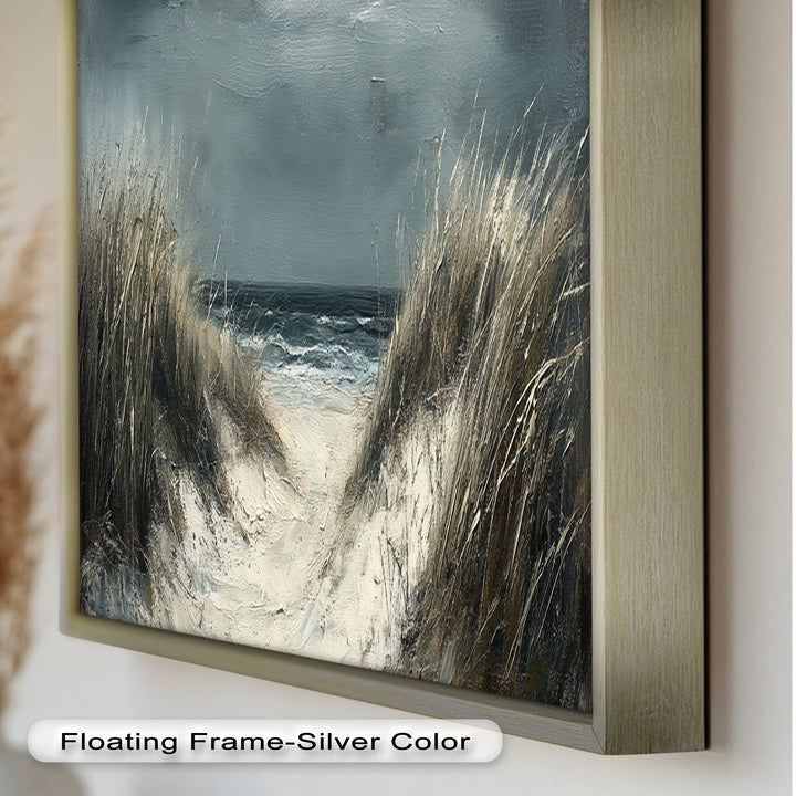 Stormy Beach Landscape - Realism Oil Painting