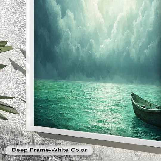 Emerald Sky – Boat Oil Painting - MyPhotoStation