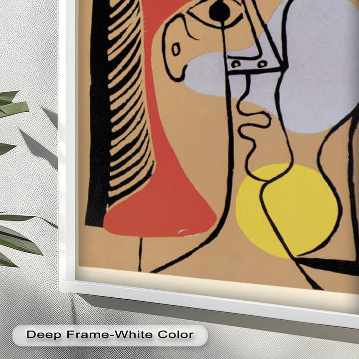 Geometric Gaze – Abstract Dual-Faced Portrait Picasso Oil Painting