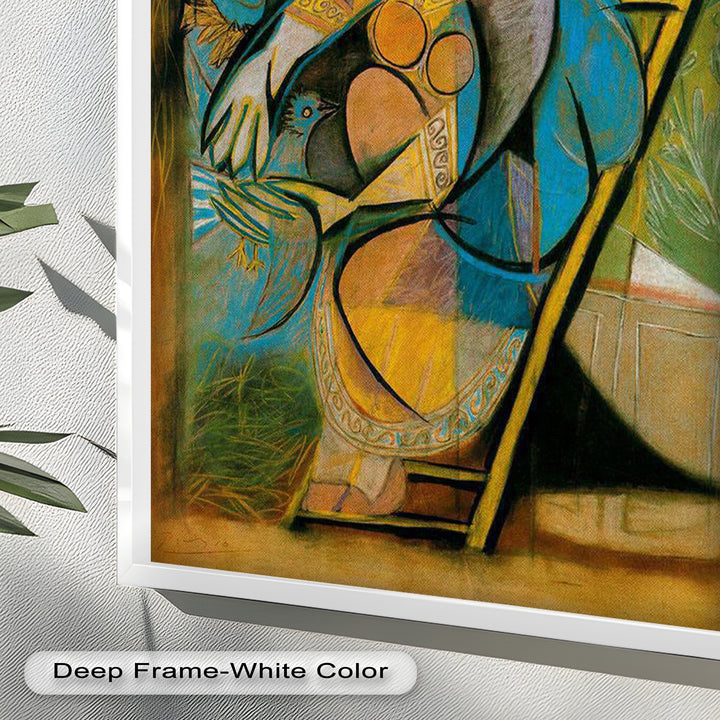 Nest of Peace – Symbolic Cubist Oil Painting