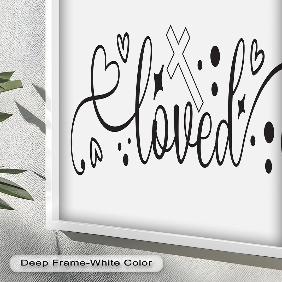 You Are Loved – Christian Bible Verse Oil Painting