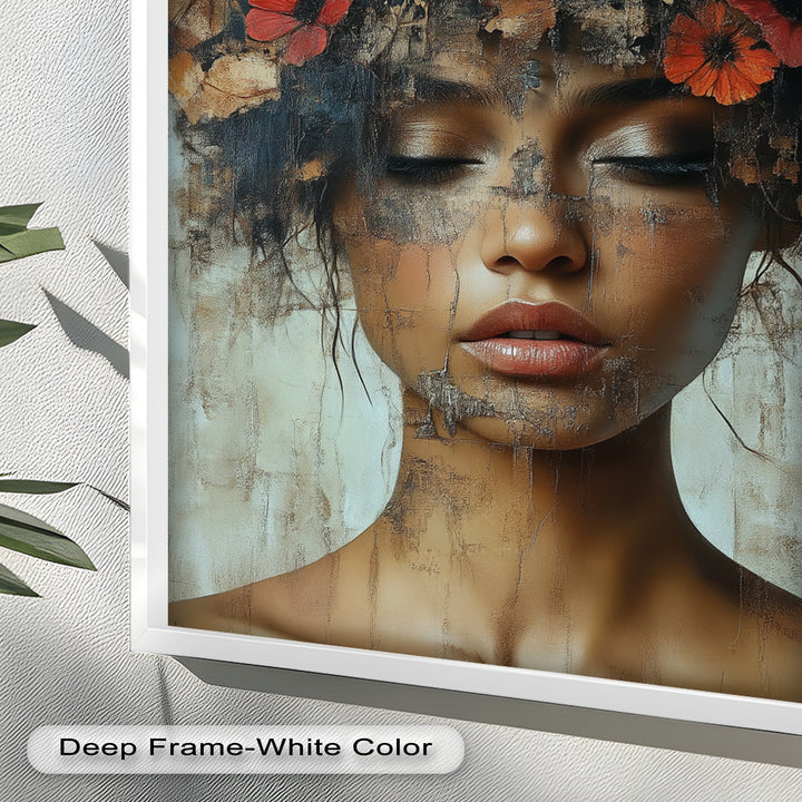 Autumn Reverie – Ethereal Boho Flower Oil Painting