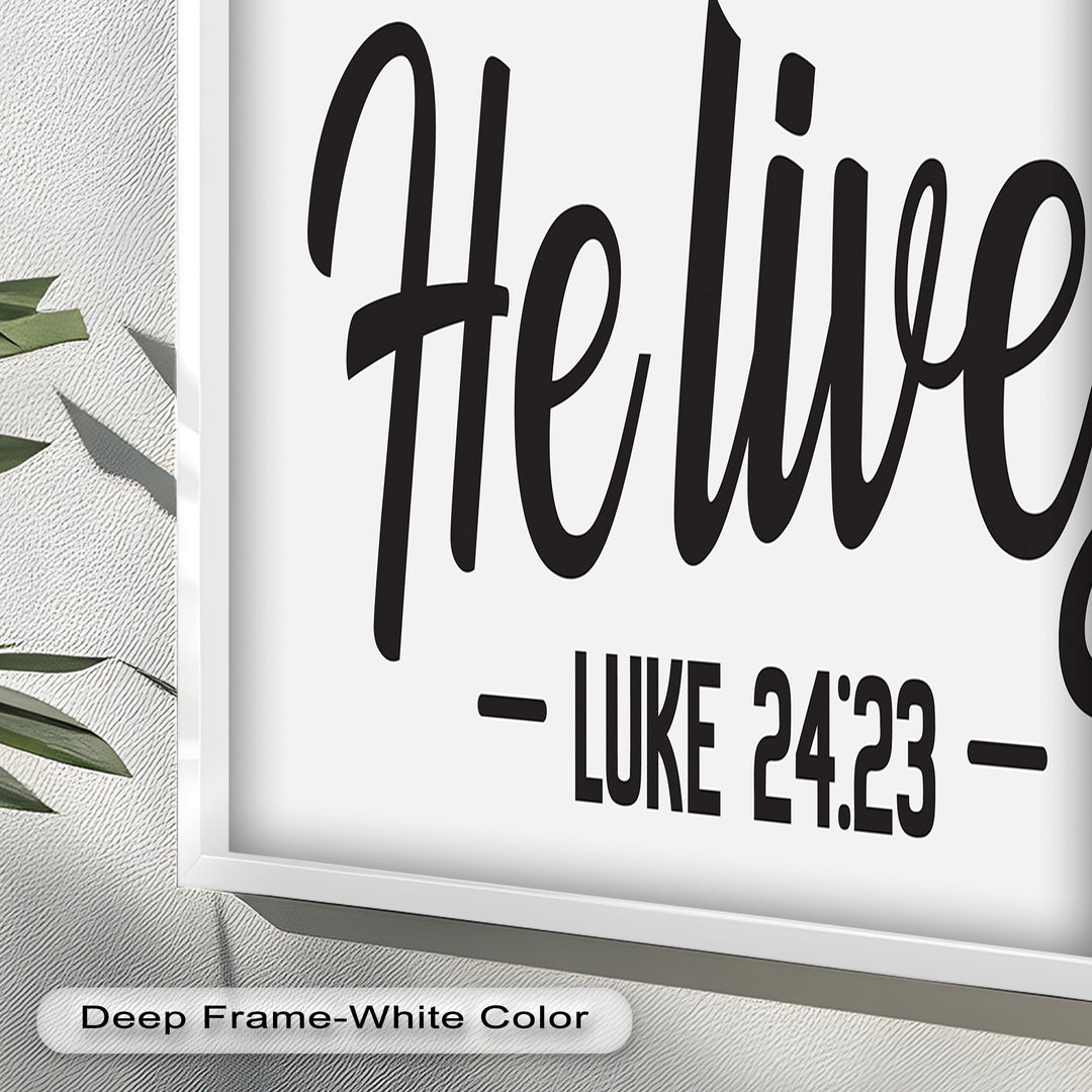 He Lives – Luke 24:23 Christian Oil Painting