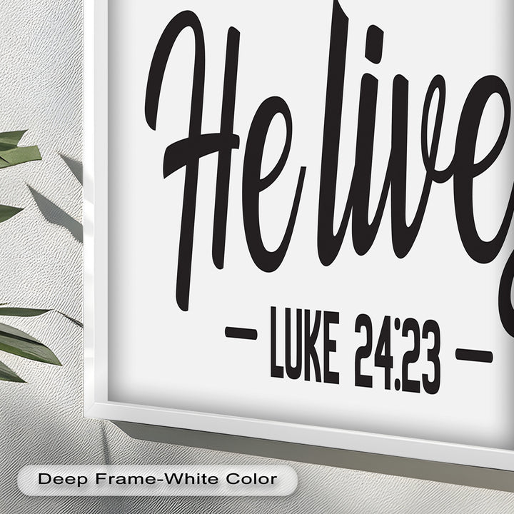 He Lives – Luke 24:23 Christian Oil Painting