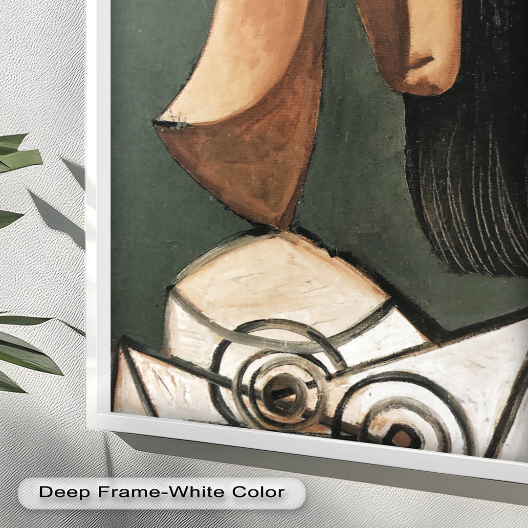 Woman with Curved Nose – Abstract Cubist Picasso Oil Painting