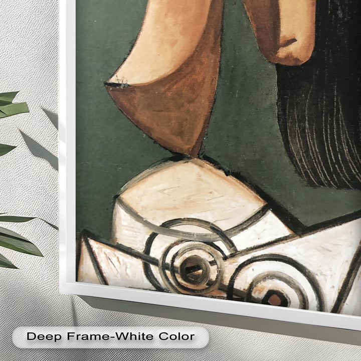 Woman with Curved Nose – Abstract Cubist Picasso Oil Painting