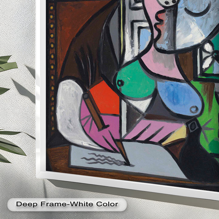 The Letter – Woman Writing at Window Picasso Oil Painting