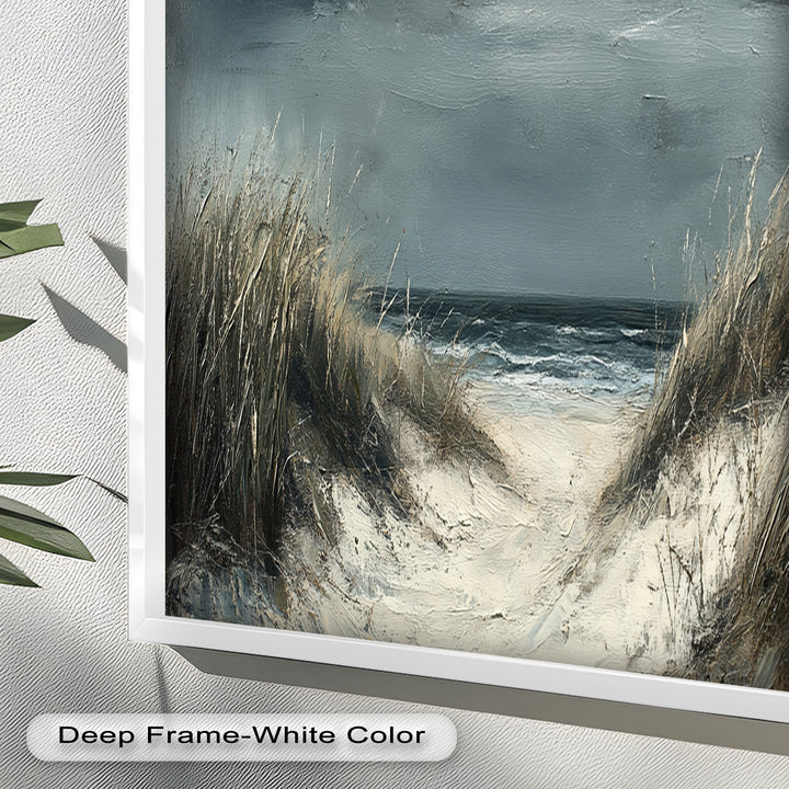Stormy Beach Landscape - Realism Oil Painting