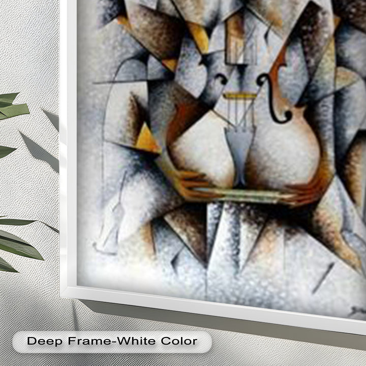 Cubist Nude with Violin - Picasso Oil Painting