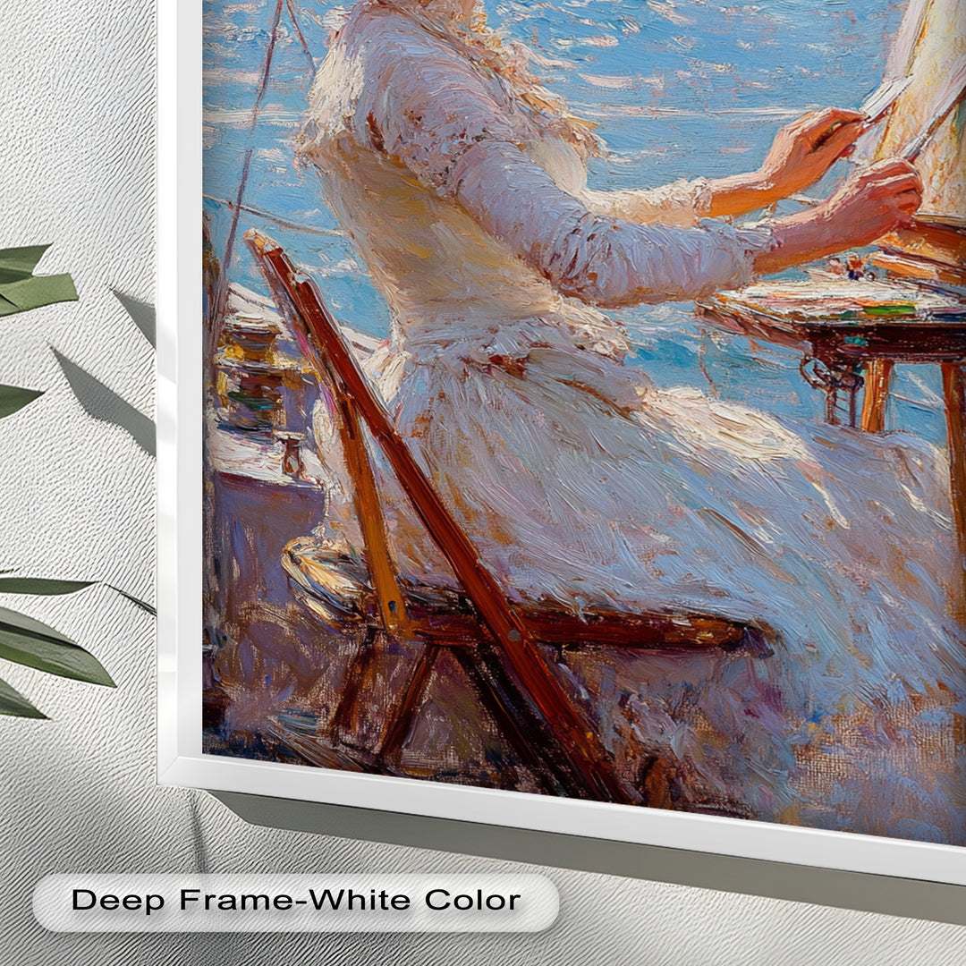 Seaside Muse – Impressionist Oil Painting