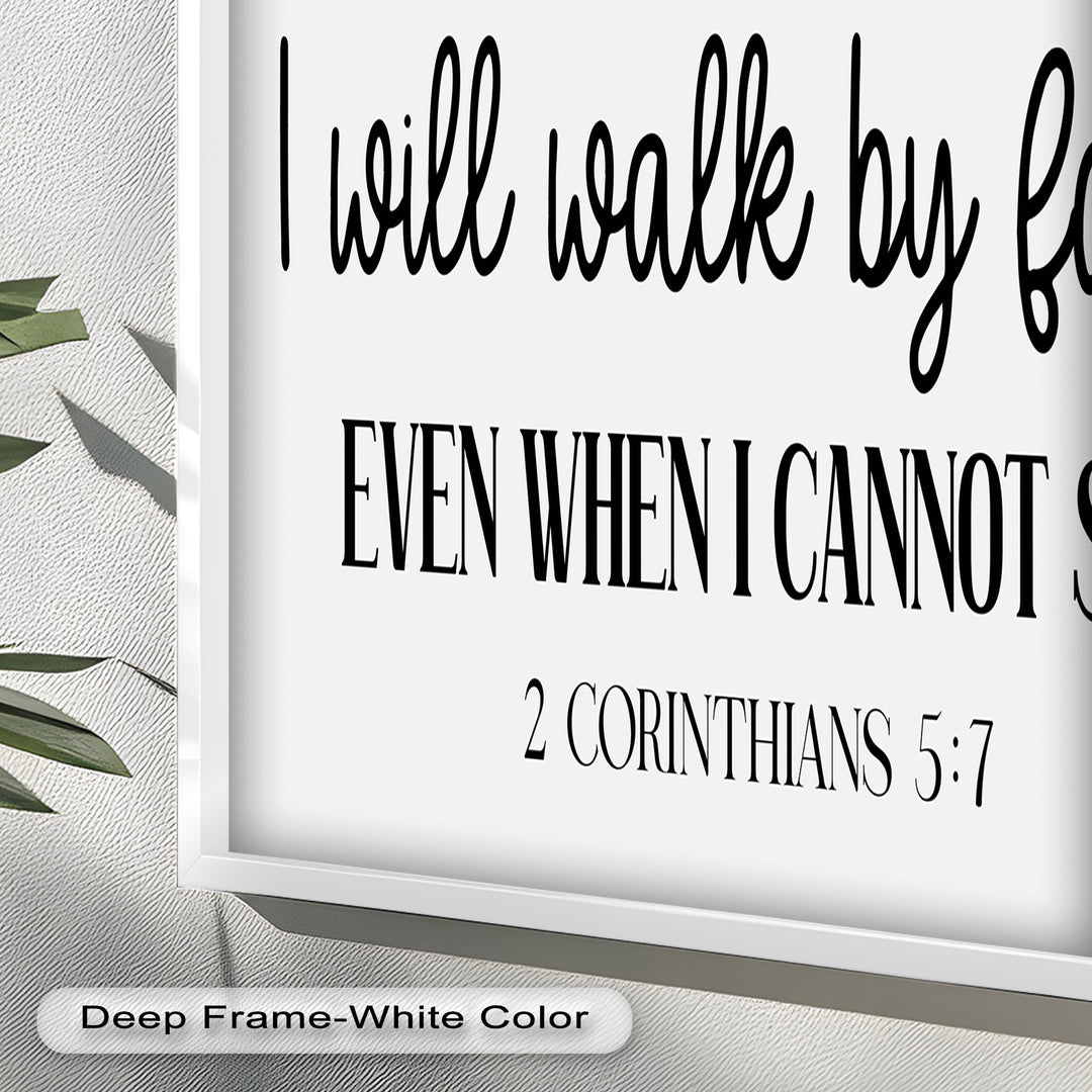 I Will Walk by Faith – Christian Oil Painting