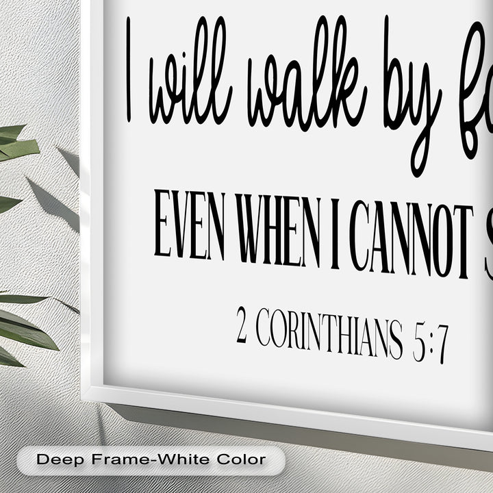 I Will Walk by Faith – Christian Oil Painting