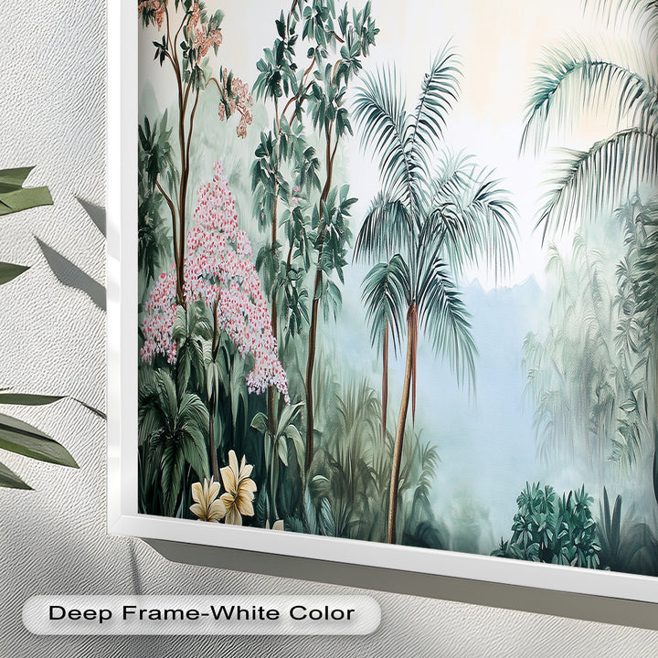 Jungle View – Tropical Floral Oil Painting