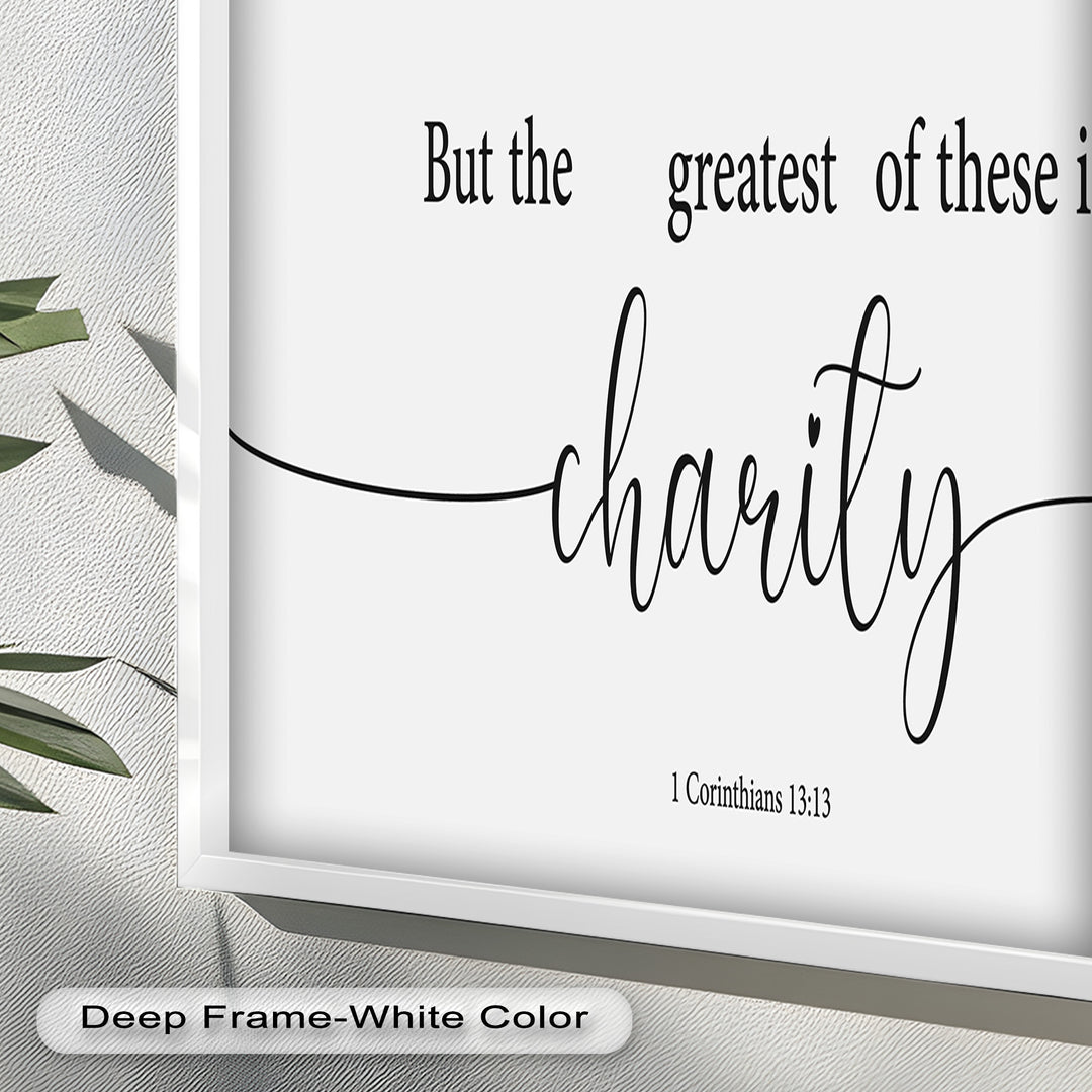 But the Greatest of These is Charity - Christian Oil Painting