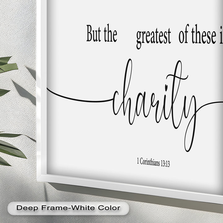 But the Greatest of These is Charity - Christian Oil Painting