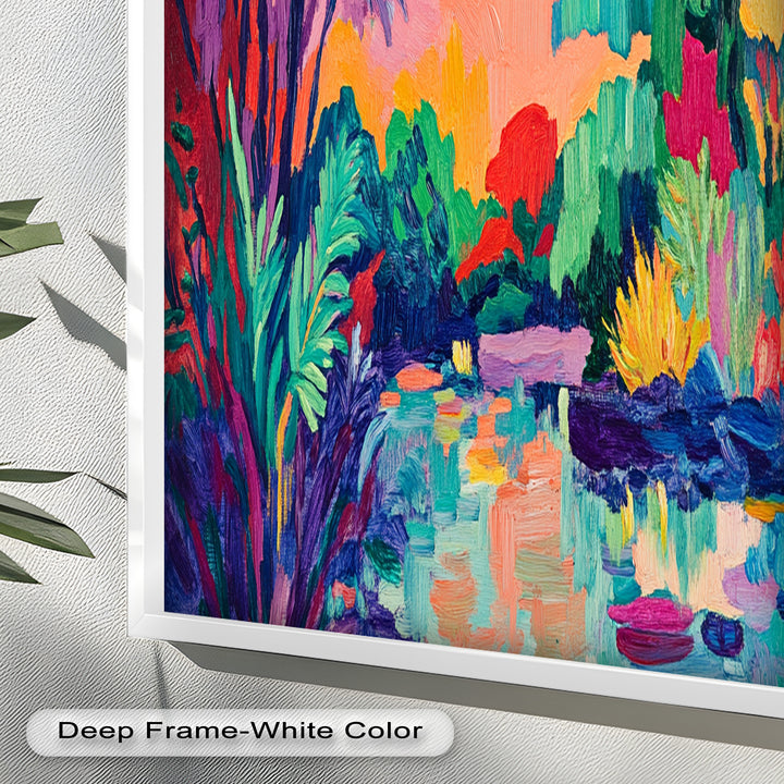 Tropical Reflections – Fauvist Oil Painting